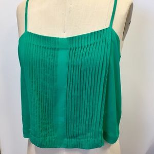 Topshop Silk Cropped Cami